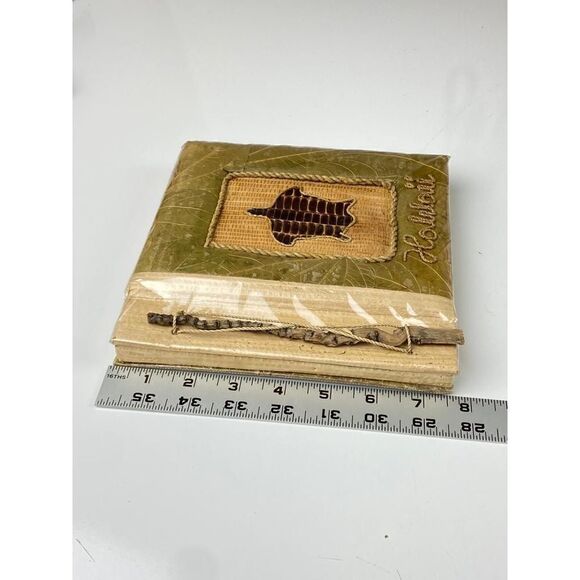Handmade Leaf Sea Turtle Hawaii Photo Album Scrapbook NEW 7.5in L x 7.5in W AF07 - Picture 6 of 7